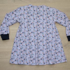 Robe tunique enfant jersey coton bio gots elasthanne motif fleurs petits oiseaux 4 ans dos